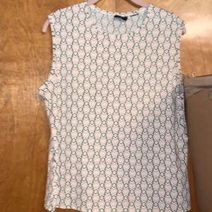 New York and Co. stretch geometric print sleeveless top, size XL